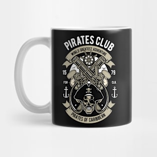 Pirates Club, Vintage Retro Classic Mug